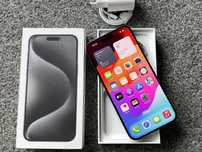 iPhone 15 PRO 512GB Titanium Blue Niebieski Grana Bat 100% FV23% SZKŁO