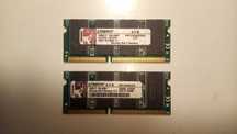 Memória p/ PC Portátil SO-DIMM SD-RAM PC133 2x256 MB KINGSTON - RARA!