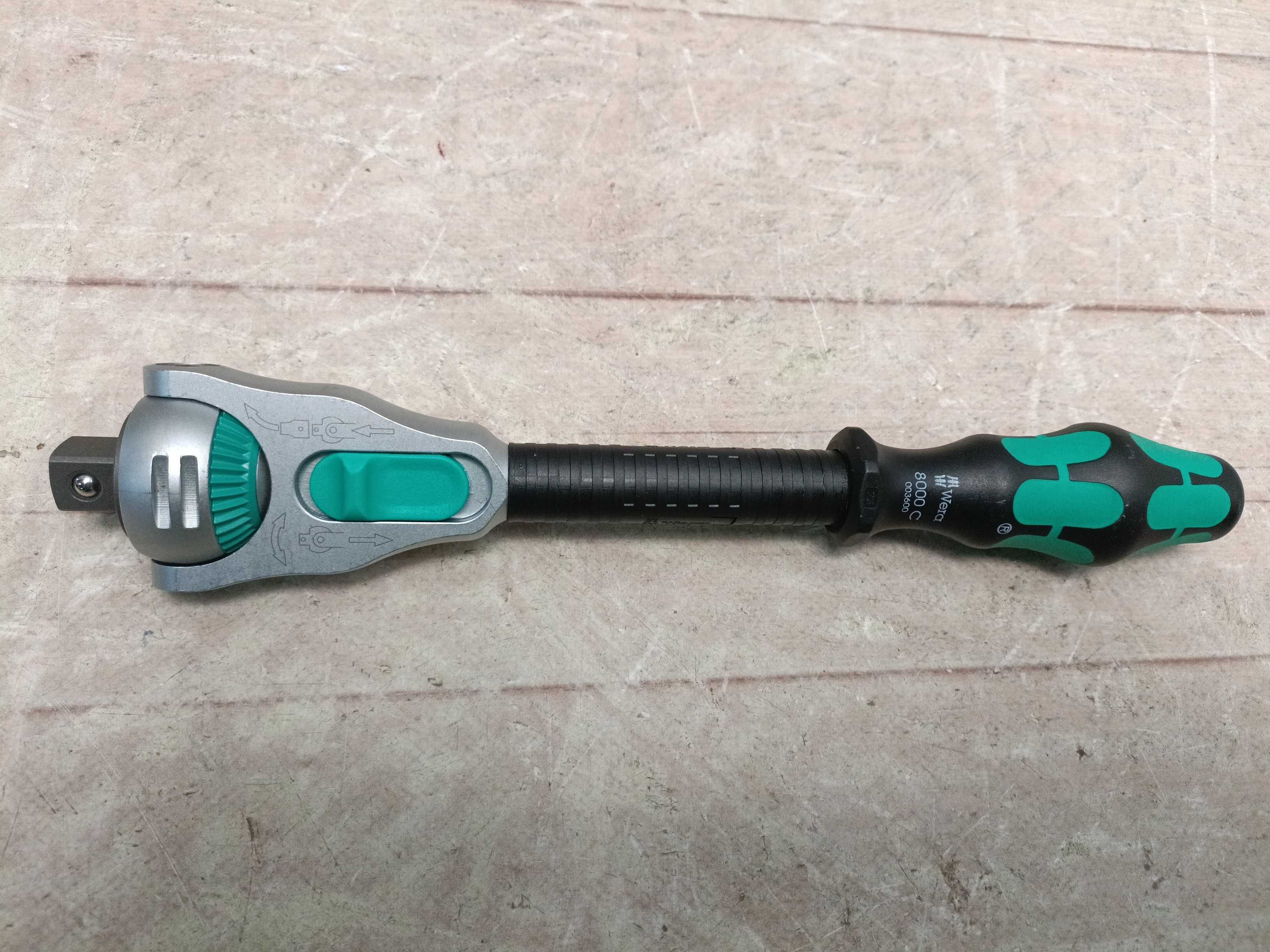 WERA Zyklop Speed ​​8000 C Sb тріскачка з поворотною головою, 1/2"