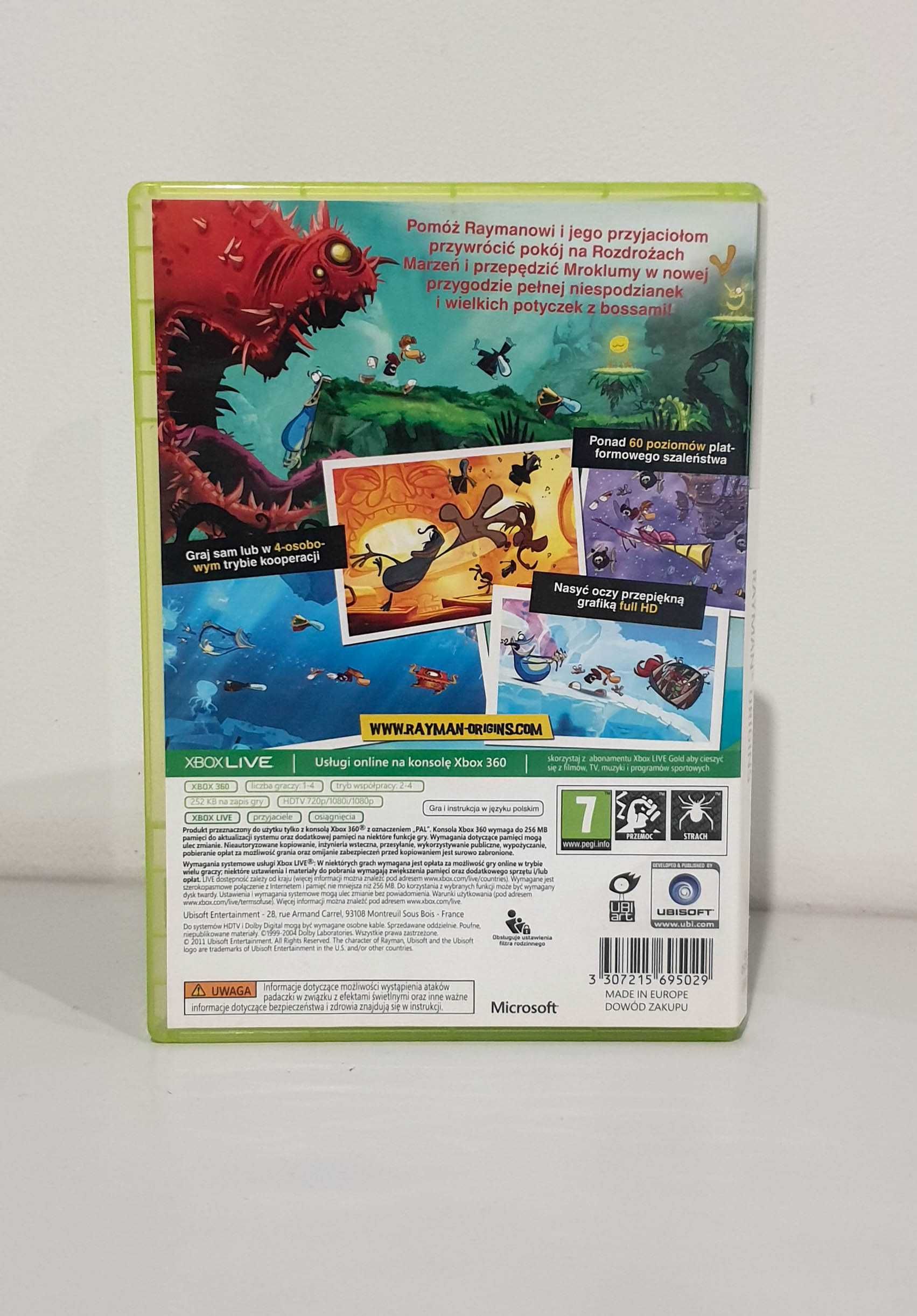 Gra Rayman Origins Xbox 360 3 x PL