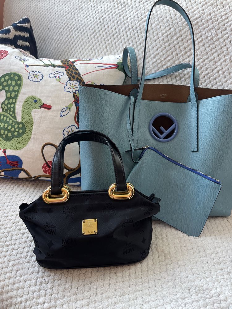 Шкіряні люкс сумки MCM Logogram і Fendi шопер