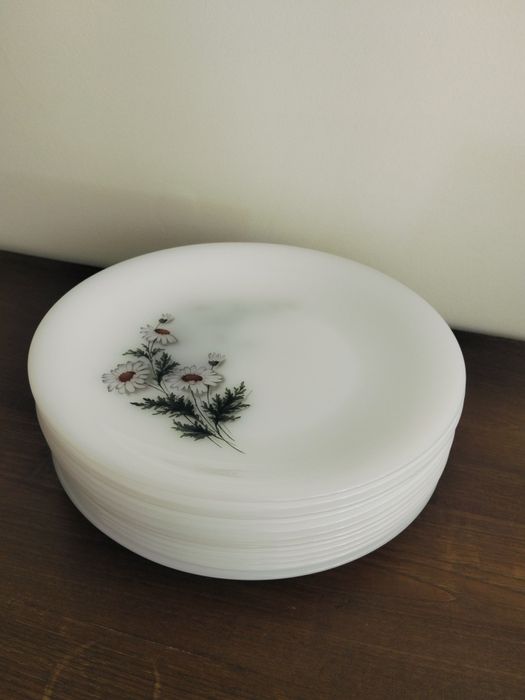 Pratos pirex "Margaridas" Nunca Usados