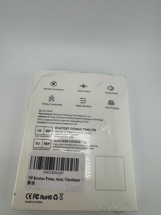 Bezprzewodowy mikrofon redukcja szumów do nagrywania transmisji na żyw