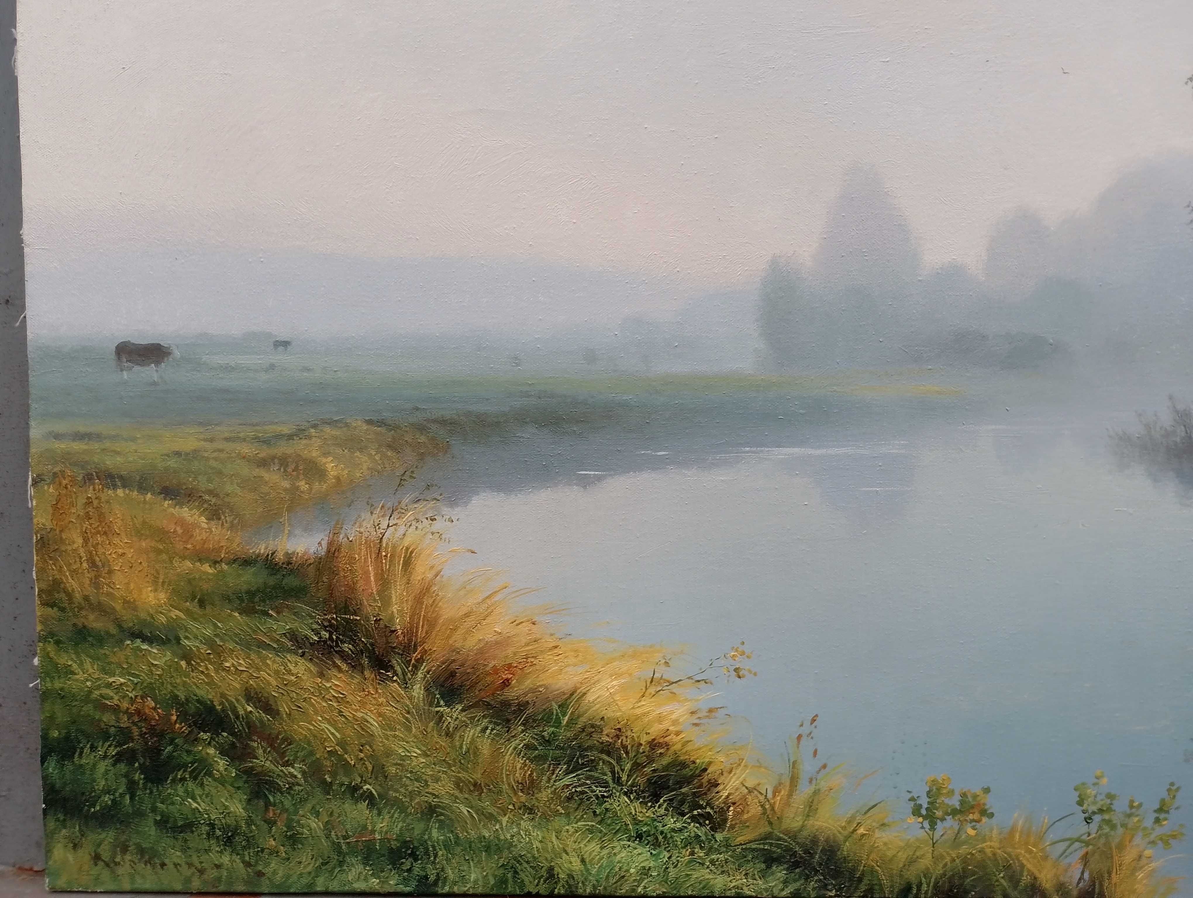 Картина пейзаж.Картина для интерьера.Картина холст масло. Природа.