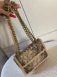 Guess torebka luxe beżowa orginalna snake brąz złota