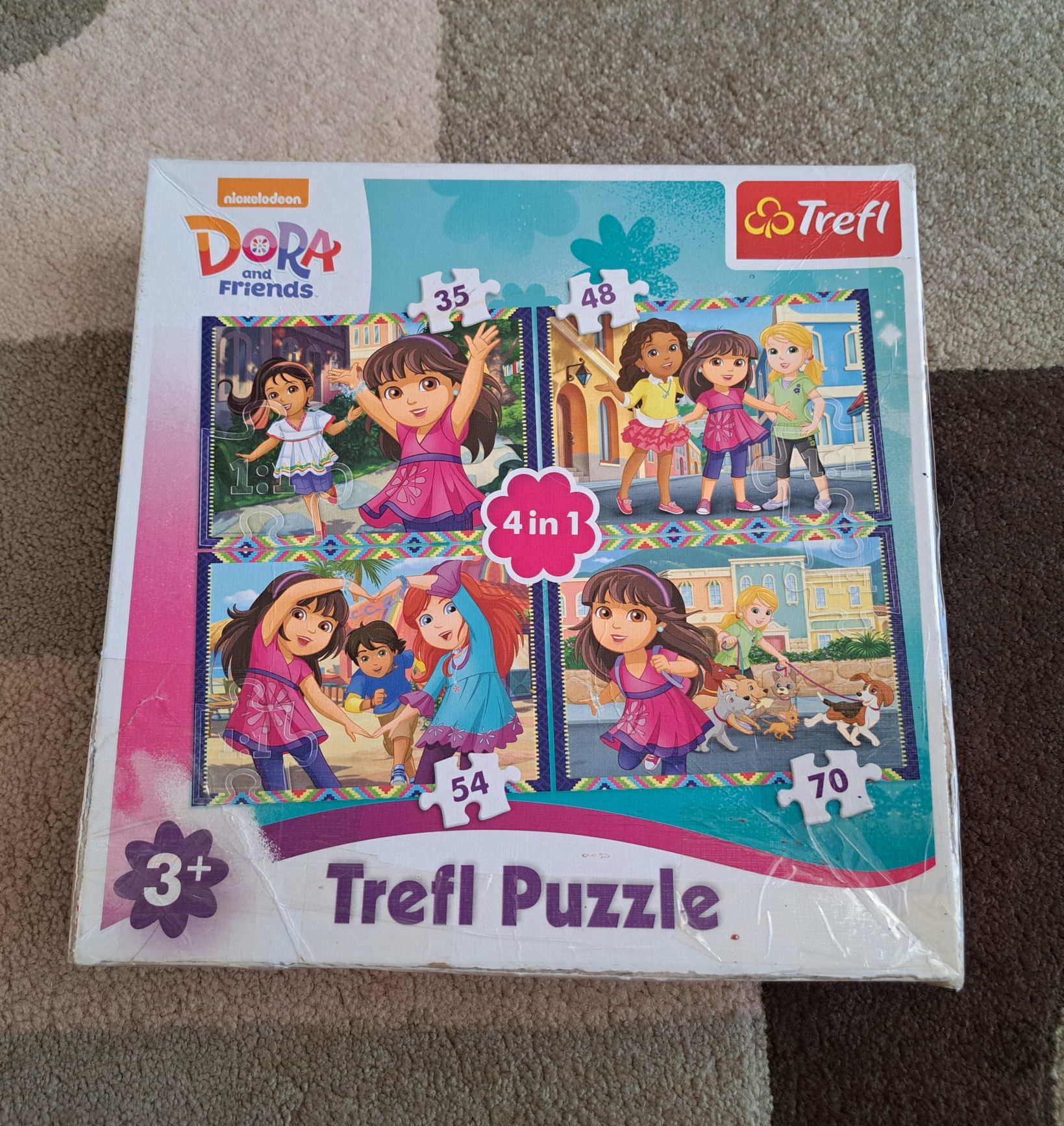 Puzzle Trefl 4w1 Dora i przyjaciele