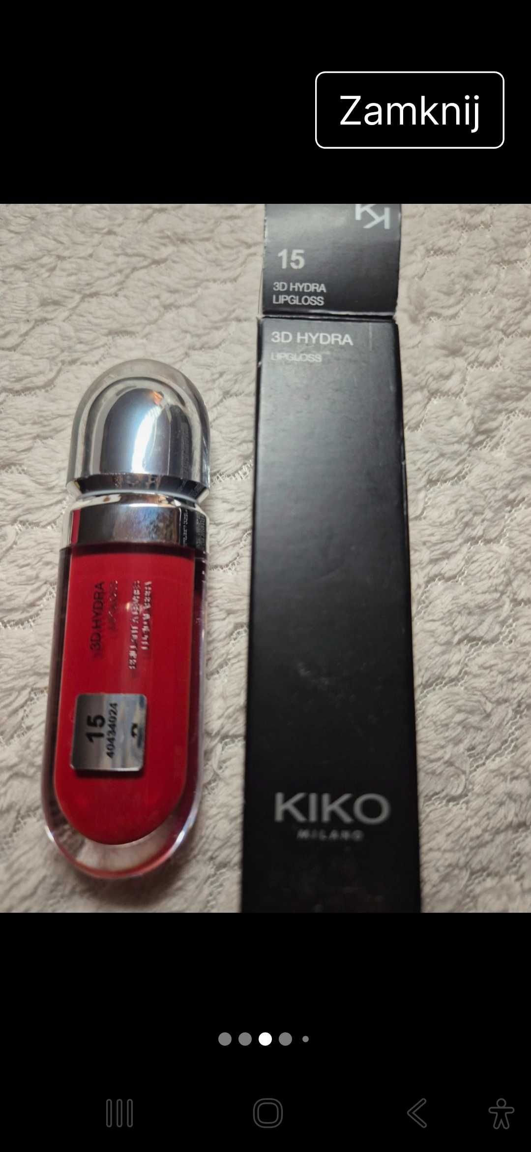 Błyszczyk Lip gloss do ust 3 Hydra 15 kiko milano