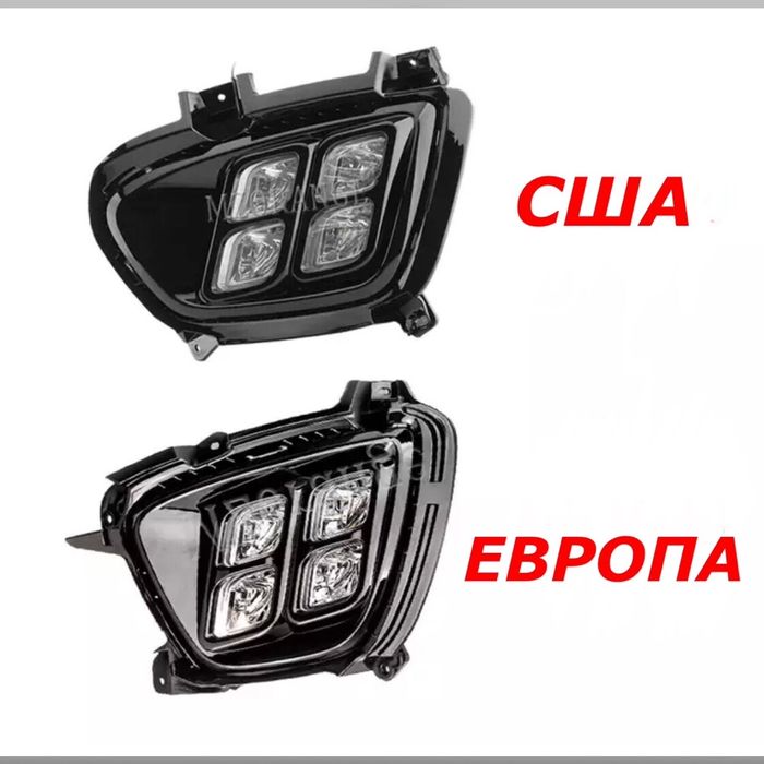 Kia Sorento 2015-2016 LED-DRL противотуманные фары, противотуманки,птф