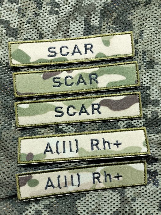 Планки з прізвищем, позивним, гр.крові