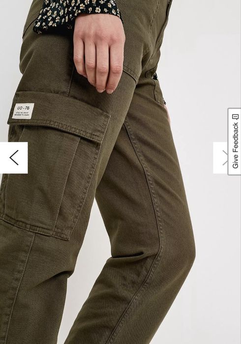 Штани Карго BDG кольору хакі