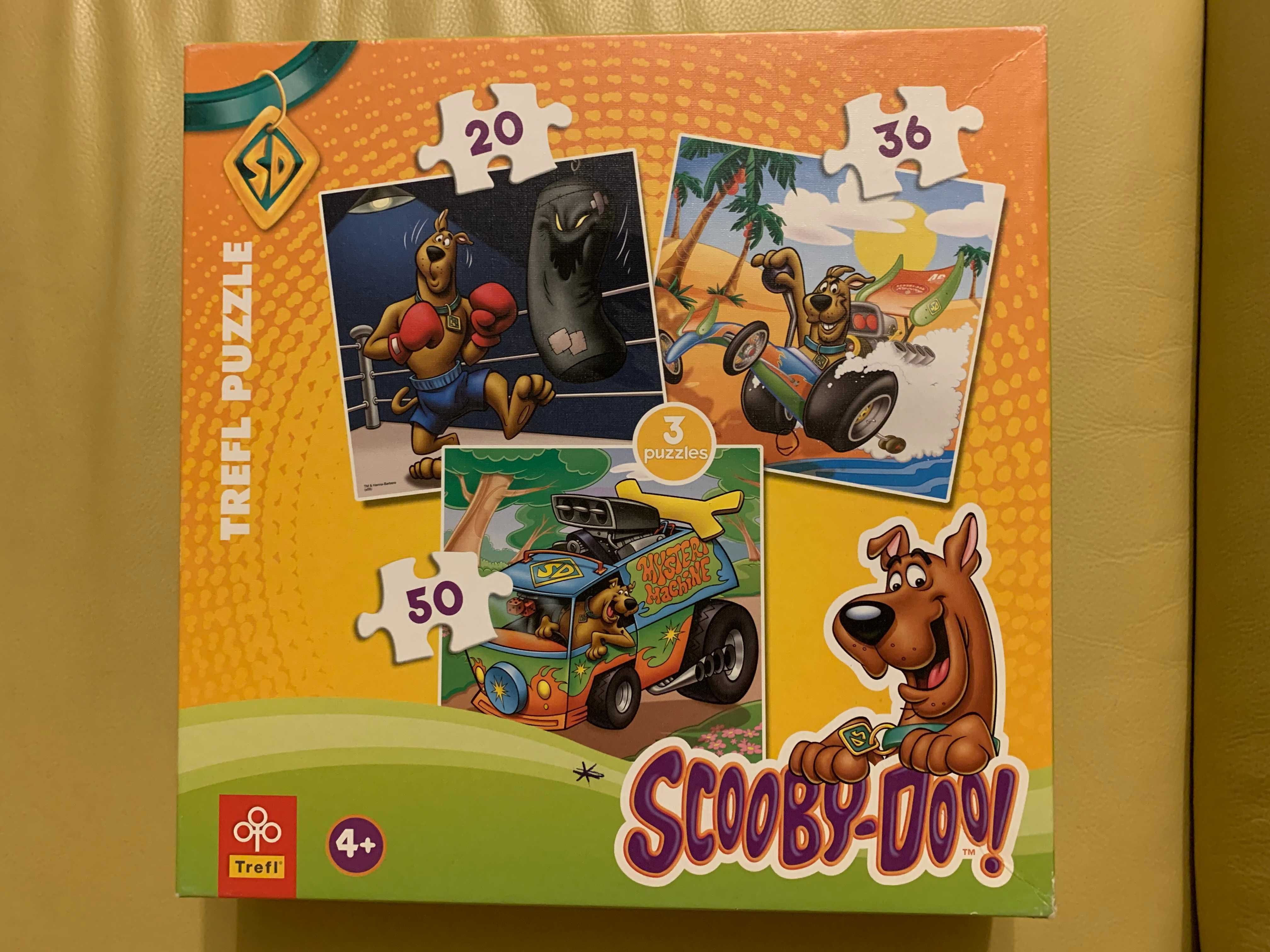 puzzle Scooby Doo 3w1 - 20, 36 i 50 elementów