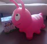 Skoczek gumowy różowy robak Gerardo's Toys