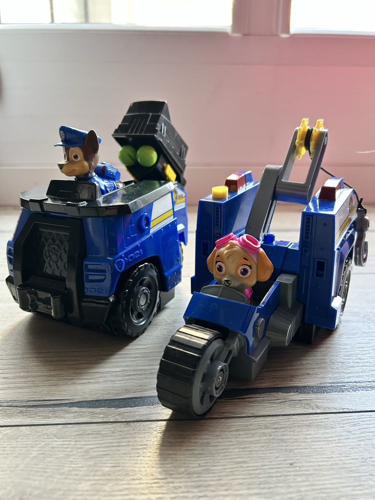 Psi Patrol transformujący pojazd 2w1 z wyrzutnią