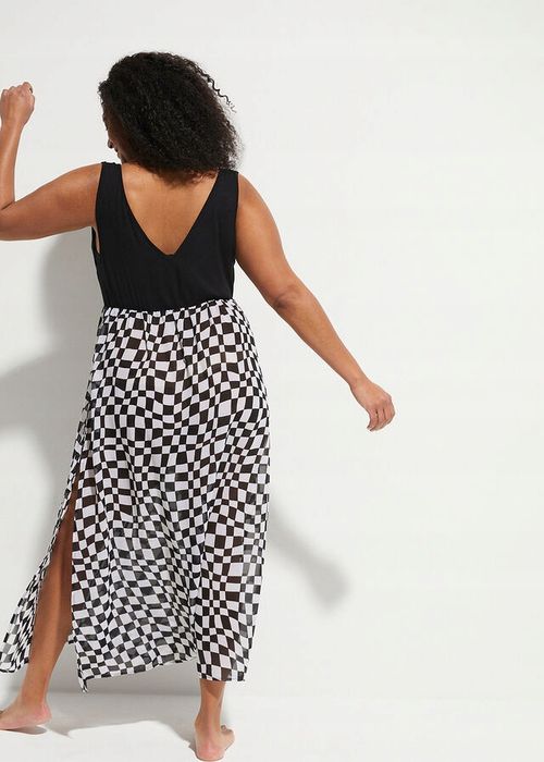 B.P.C sukienka plażowa szachownica ^36/38