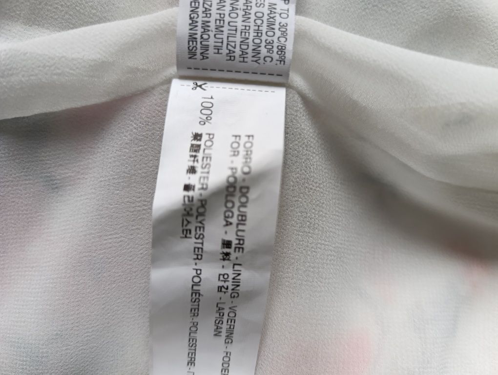 Marynarka/żakiet/narzutka w kwiaty Bershka r. M
