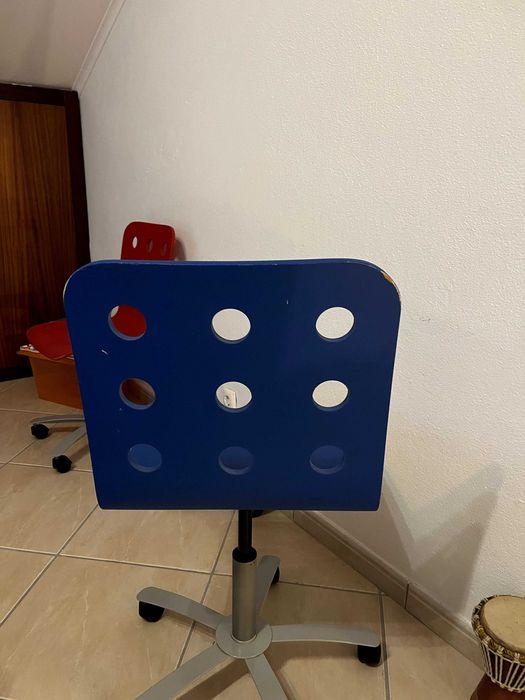 Cadeira de escritório/quarto azul