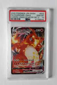 Pokemon Charizard VMAX Japanese SWSH 002 Starter Set FA PSA 10