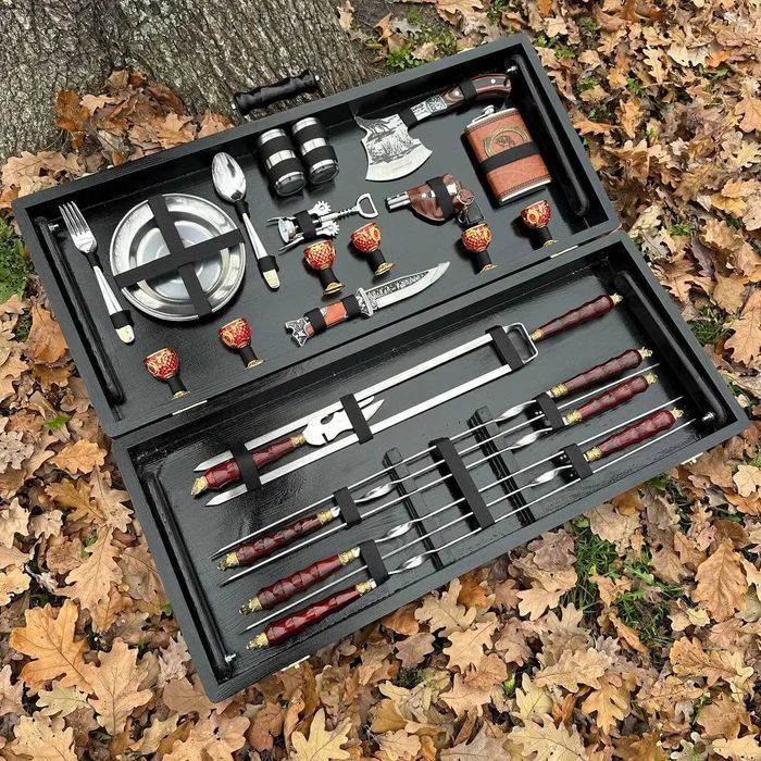 Набр шампурів в кейсі ПАН / подарунок для чоловіка  Лімітований!