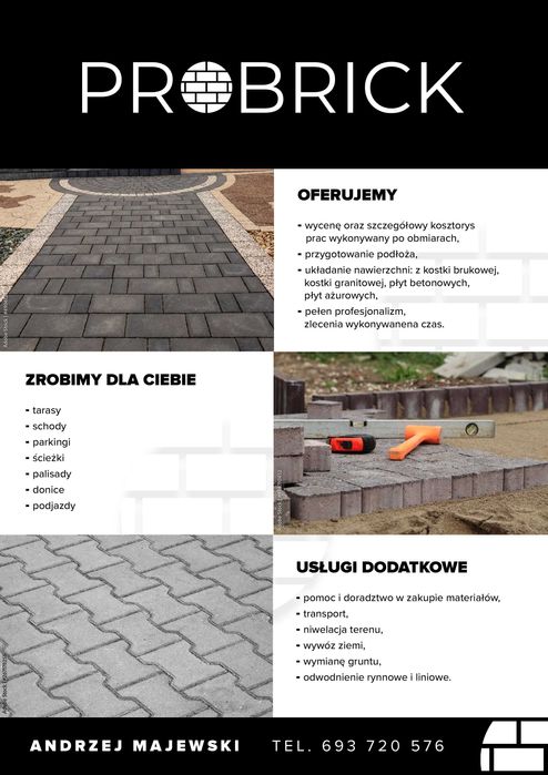 Brukarstwo. Układanie kostki brukowej.