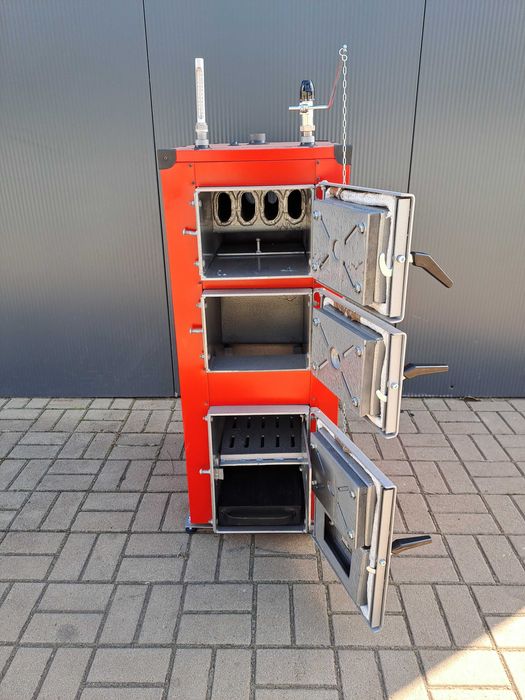 Piec Kocioł na Węgiel Drewno 10kw do 100m2 +Miarkownik Pompa GRATIS