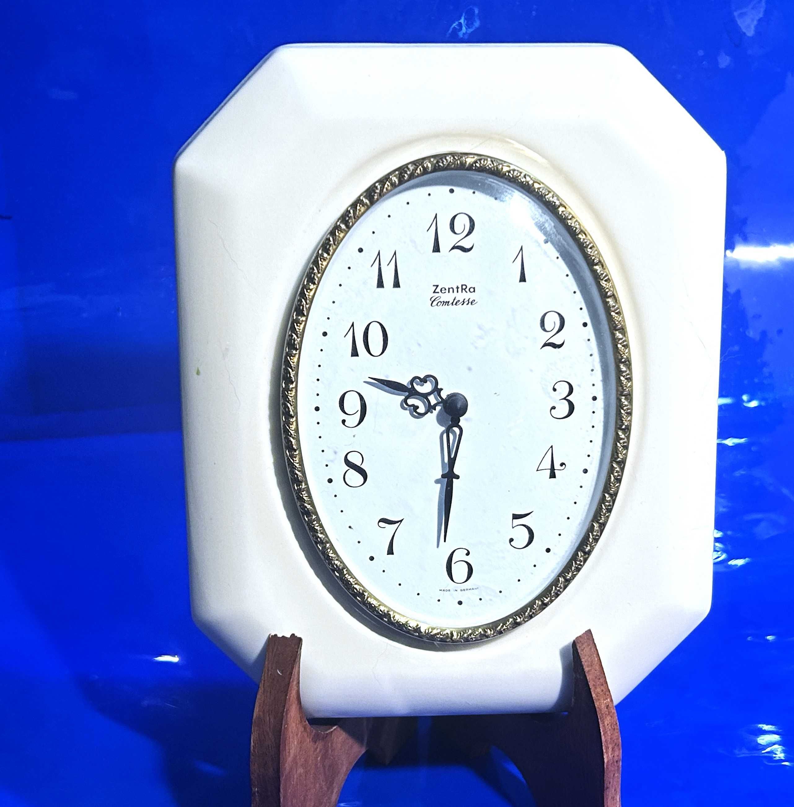 Zegar ZentRa Comtesse, porcelanowy-ceramiczny, biały