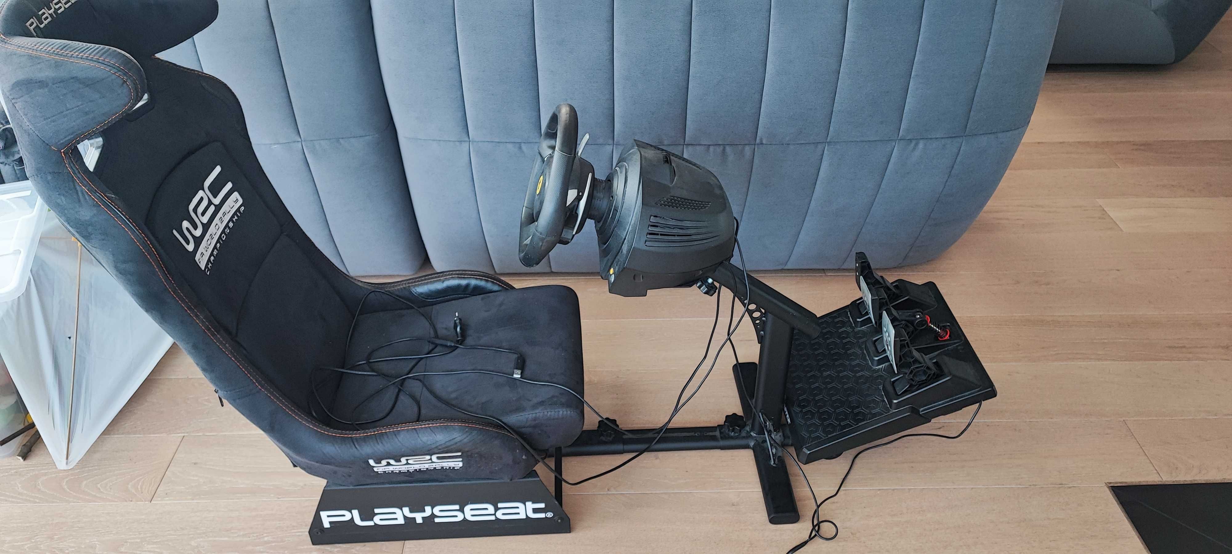 Zestaw do Sim Racingu, zestaw Thrustmaster + rig/fotel Playseat WRC