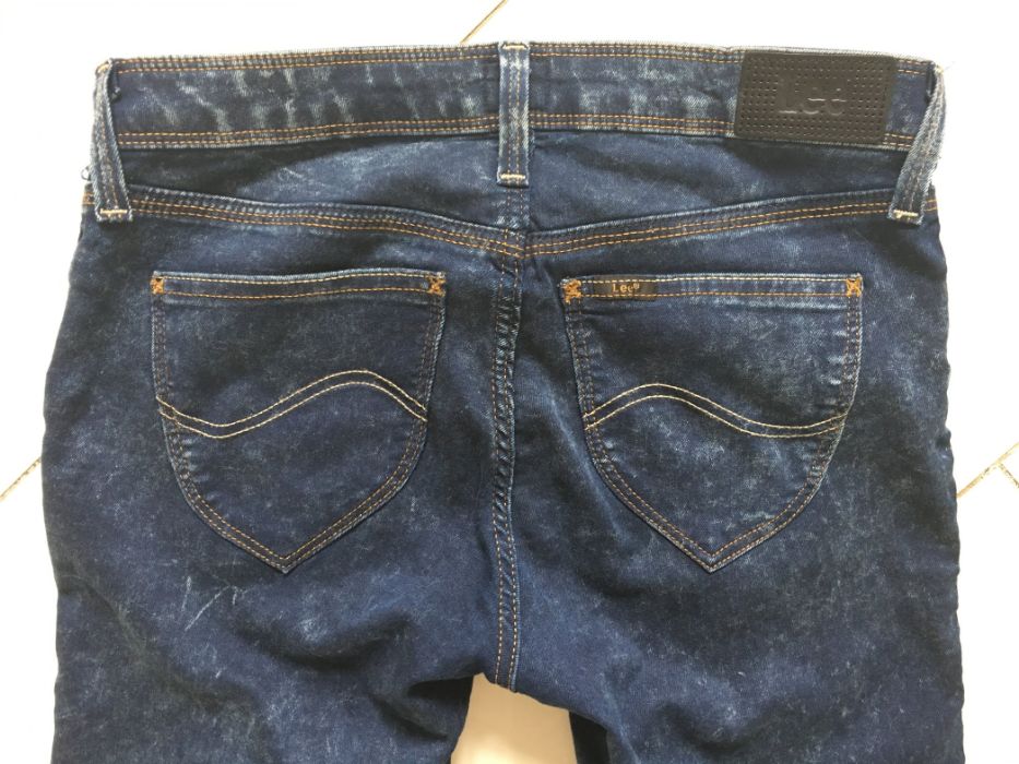 Spodnie jeansy LEE 27/33 Toxey granatowe vintage S