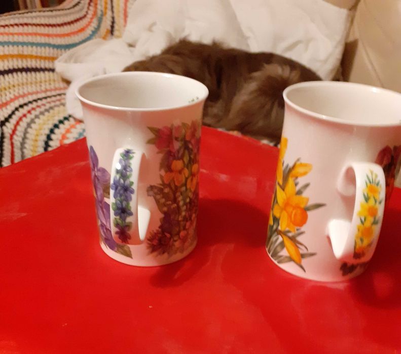 LCA2 -  Chávenas de chá inglesas com motivos florais