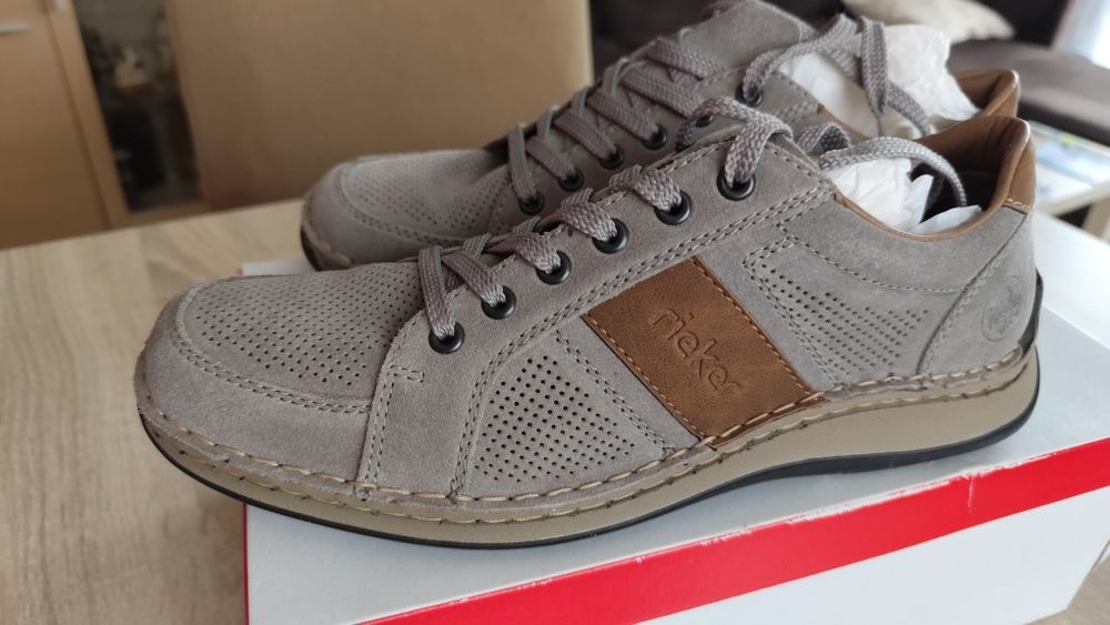 Szare półbuty Rieker