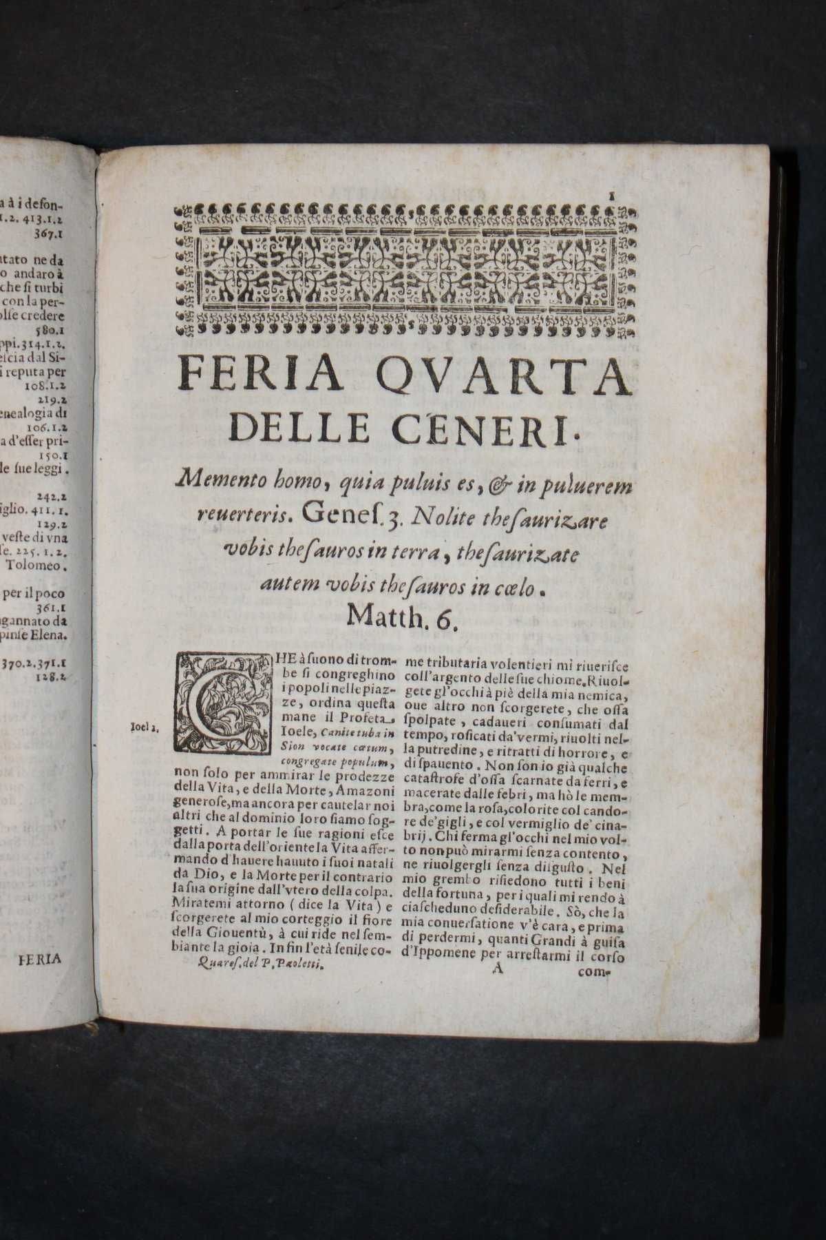 1.ª Edição RARA, do Séc. XVII, do P.e D. Girolamo Rossi Romano. 1662.