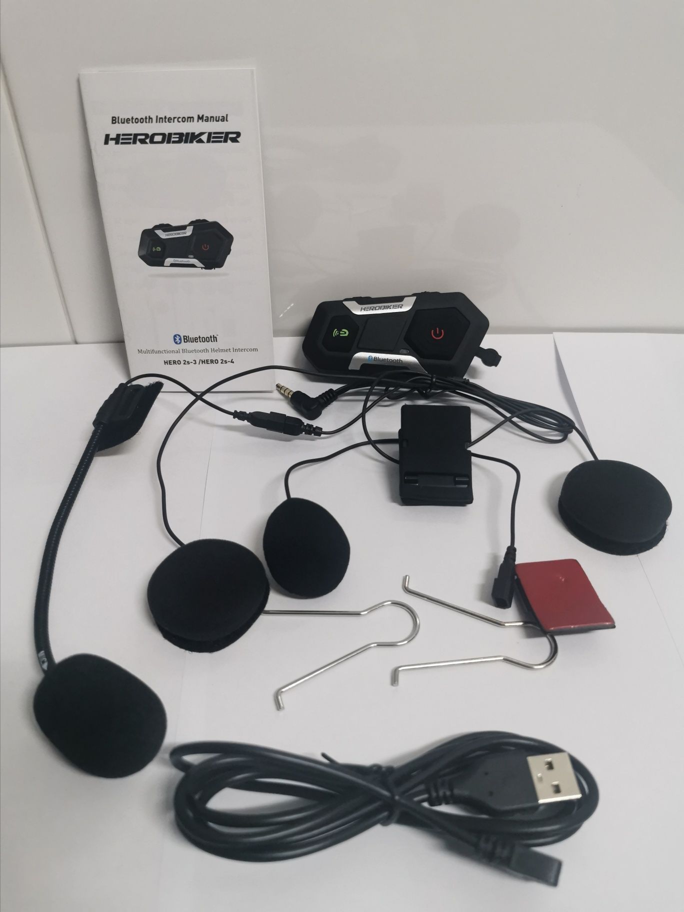 2-Auriculares/intercomunicadores Bluetooth, C/RADIO,capacete/moto(NOVO