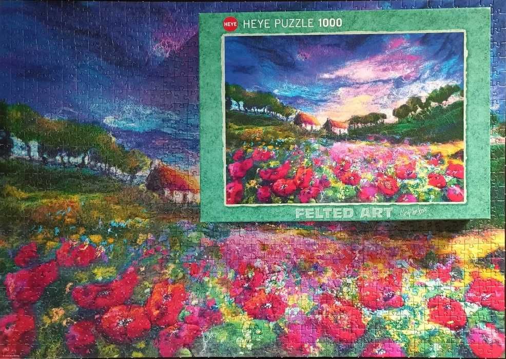 Sundown Poppies / Felted Art / puzzle Heye 1000 %ew.rabat%