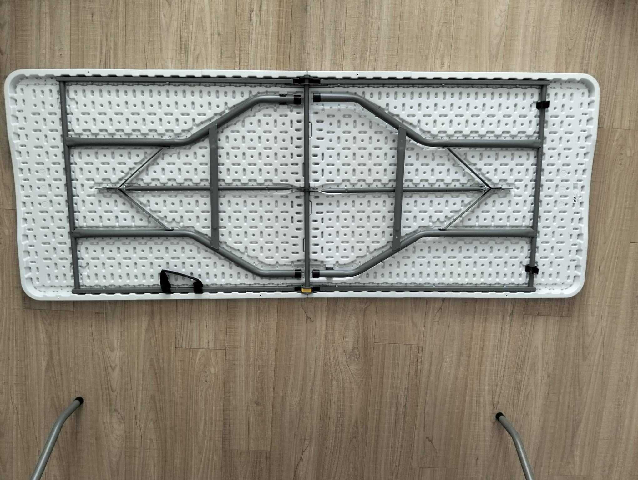 Mesa dobrável ​​retangular de resina 180cm para Pic Nic
