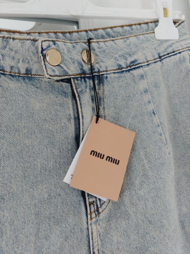 Puekny komplet jeansowy miu miu M