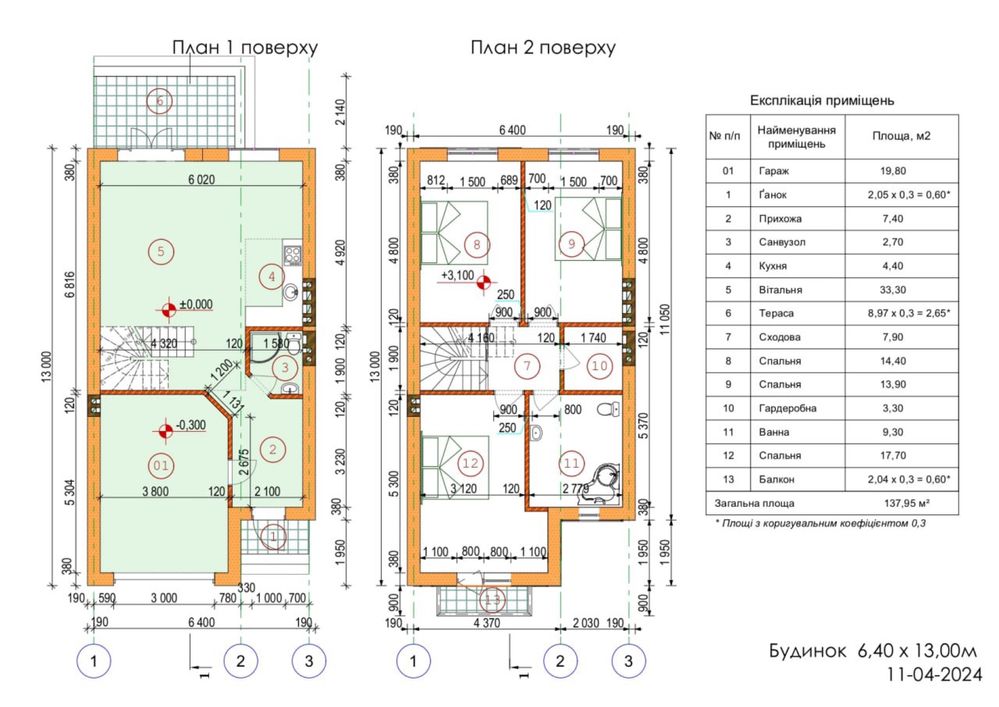 Старт продажу дуплексів пл.138 м2. Розт. 24 місяці. П/в 30%