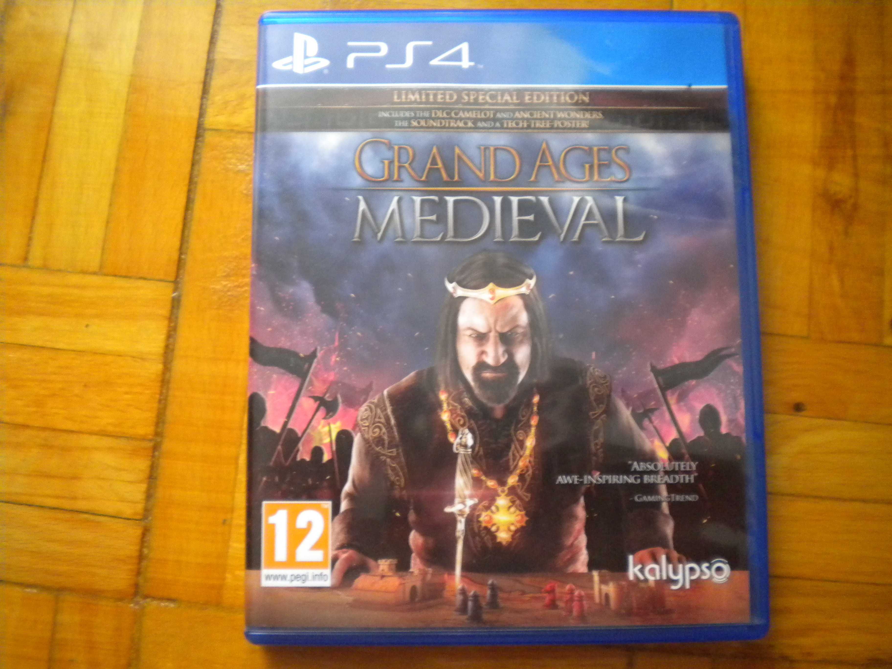 Grand Ages Medieval PS4 + dlc Camelot+ dlc Ancient Wonders+mini manual