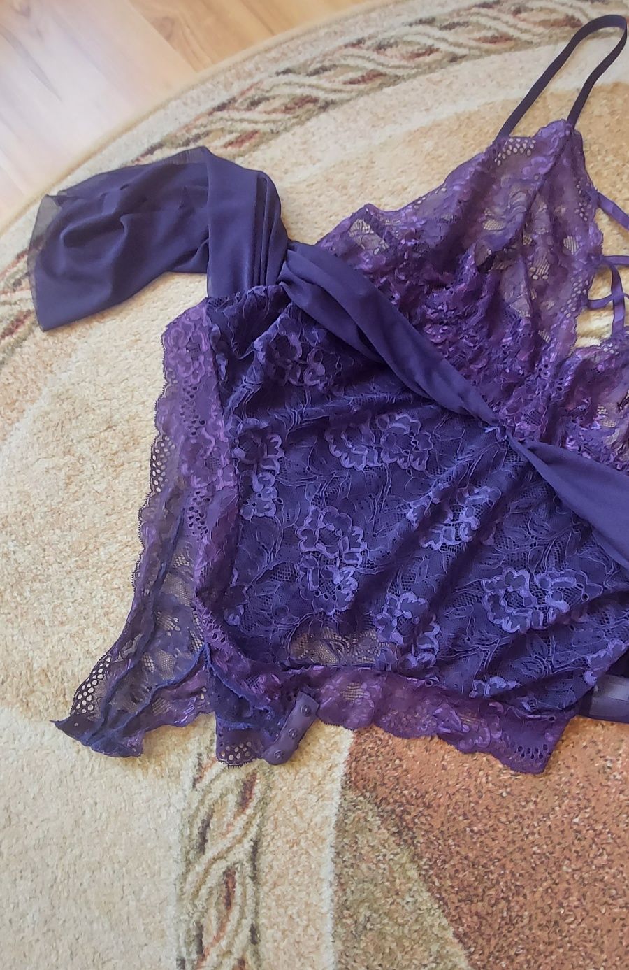 Halka z body koronkowym 3XL,na każdy biust vintage