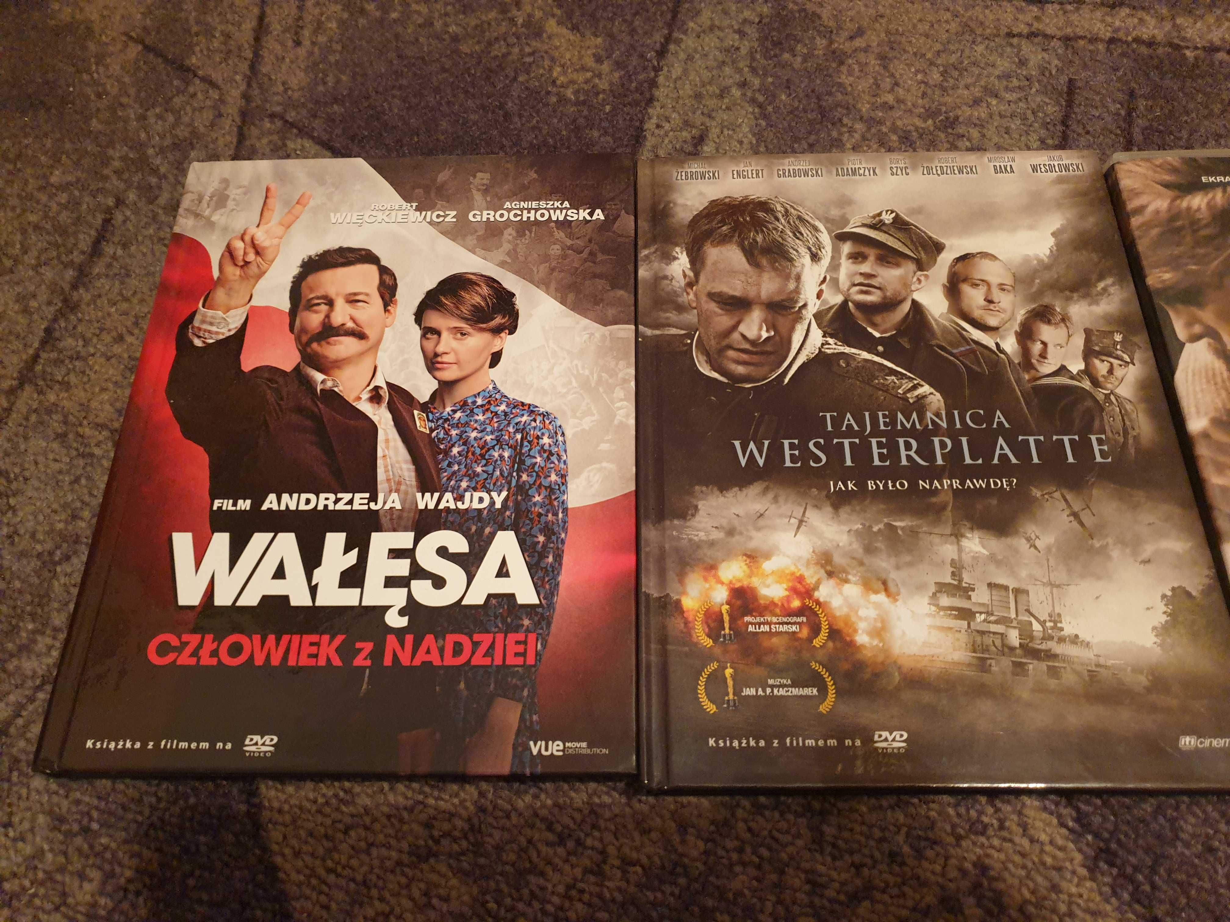 Westerplatte, Wałęsa, Zwierzęta nocy - różne, zestaw płyt dvd,