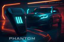 Phantom – futurystyczny element tuningowy / wlot sci-fi na maskę auta