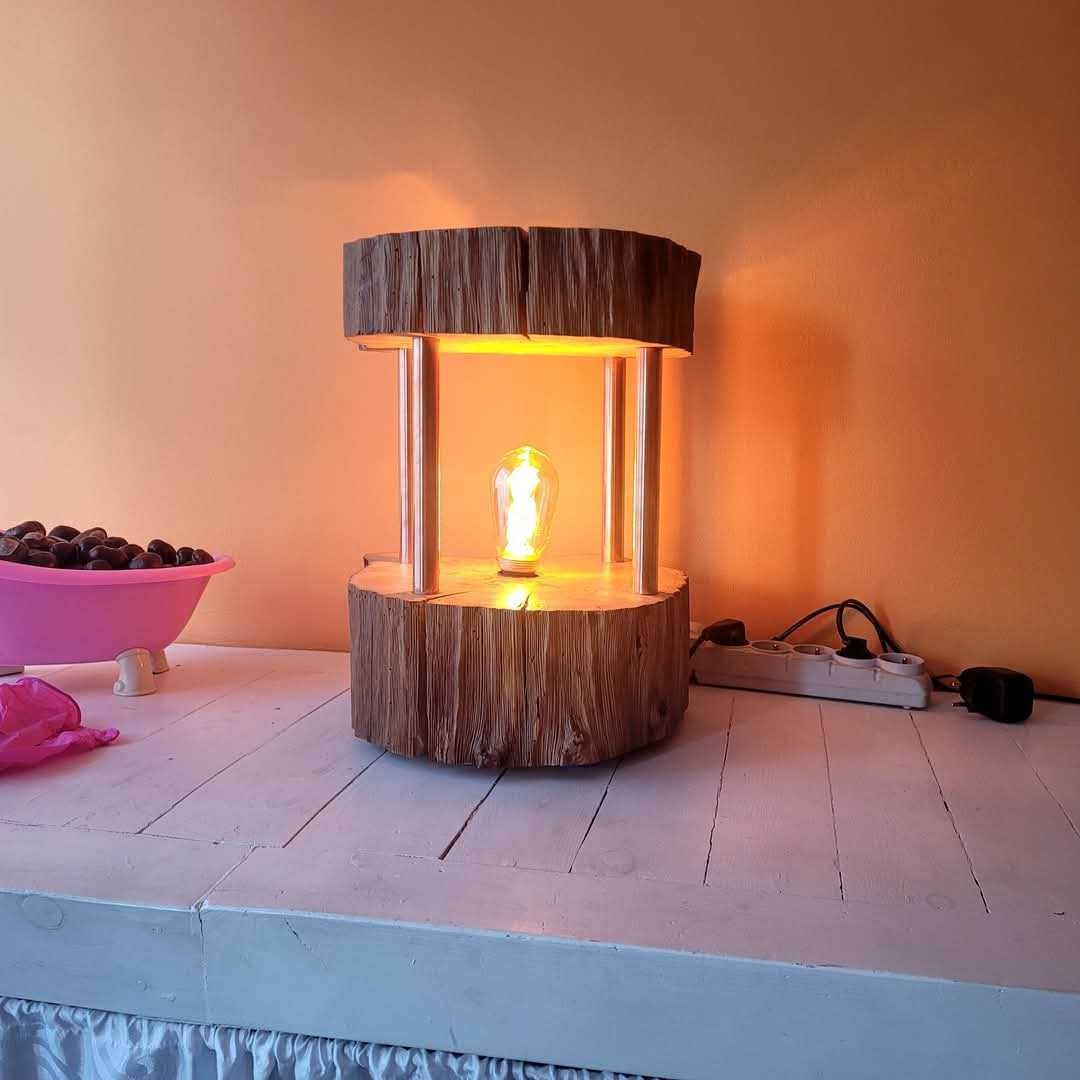 Lampka ozdobna-dębowa