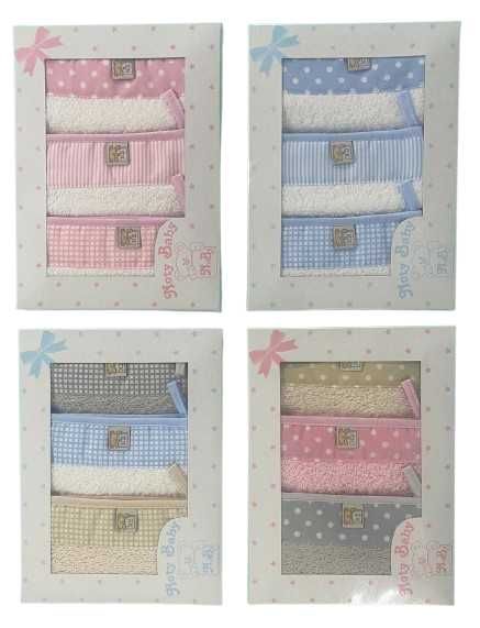 Conjunto de 3 luvas de banho para bebé