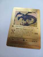 Gold Shining Charizard 107/105. Золотая карточка Pokémon