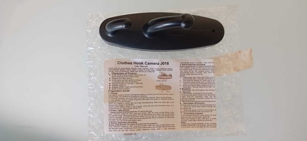 Cabide com Câmara Integrada