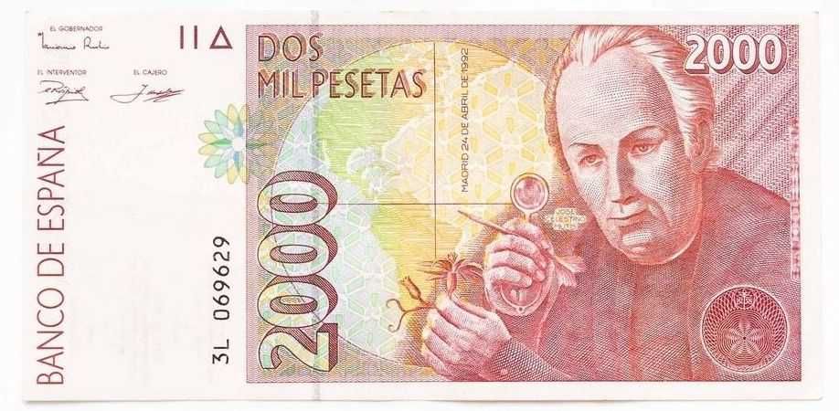 Banknot 2000 peseta - Hiszpania 1992 - P.164