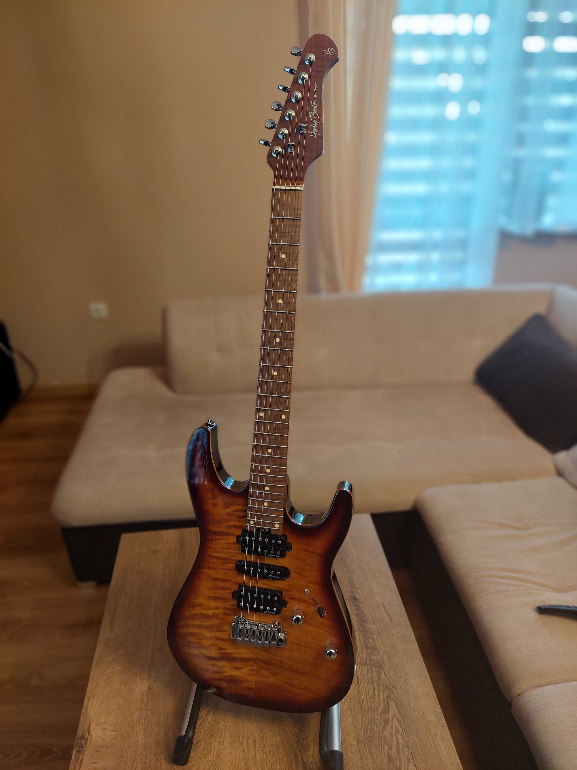 Gitara elektryczna - Harley Benton Fusion III HSH Roasted FBB