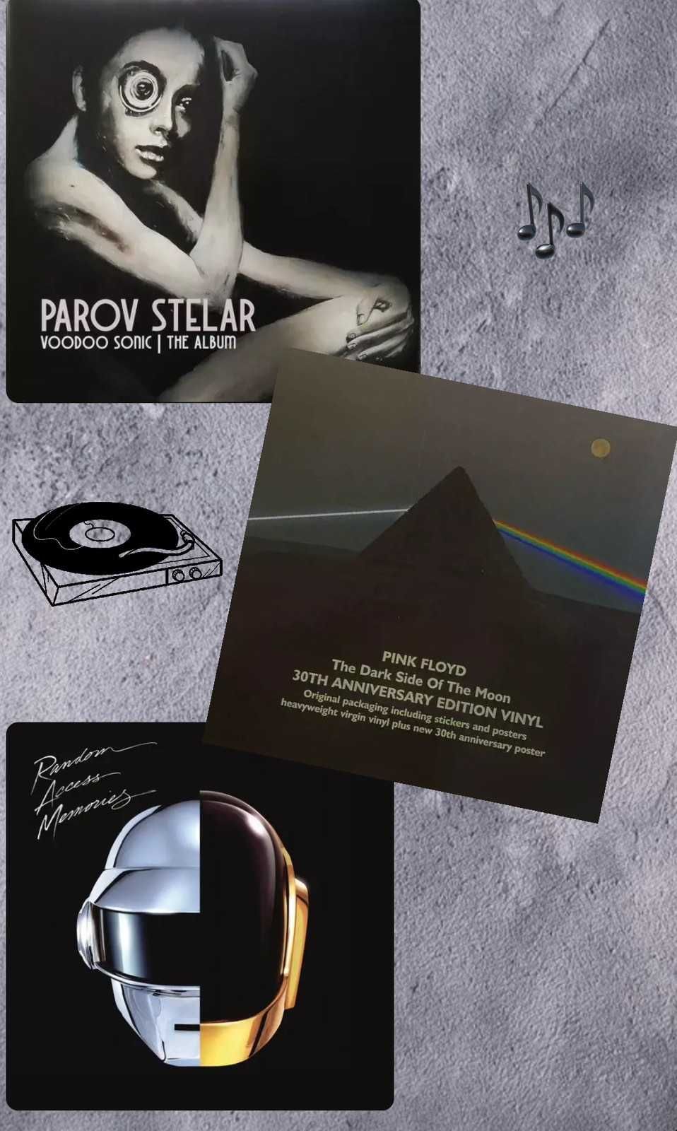 Пластинки Parov Stelar, 2LP Daft Punk, LP Pink Floyd (НОВІ)