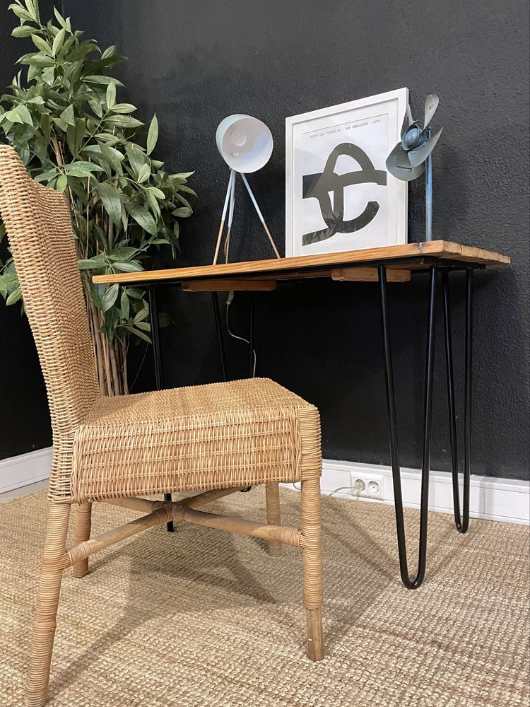 mesa, secretaria, aparador, casquinha, ferro, rustica