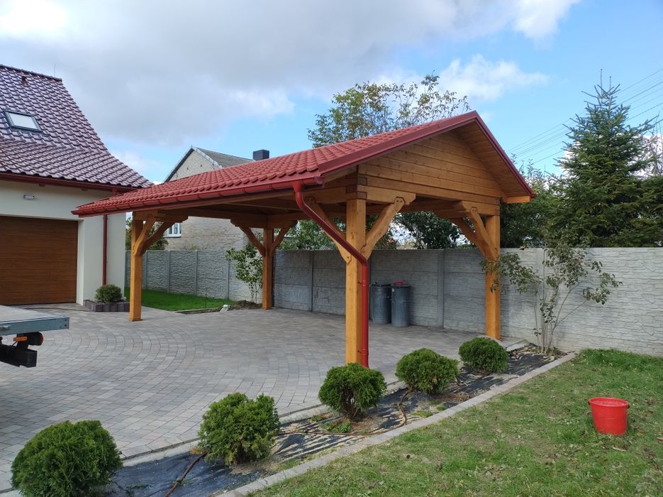 Wiata garażowa 7x4 m