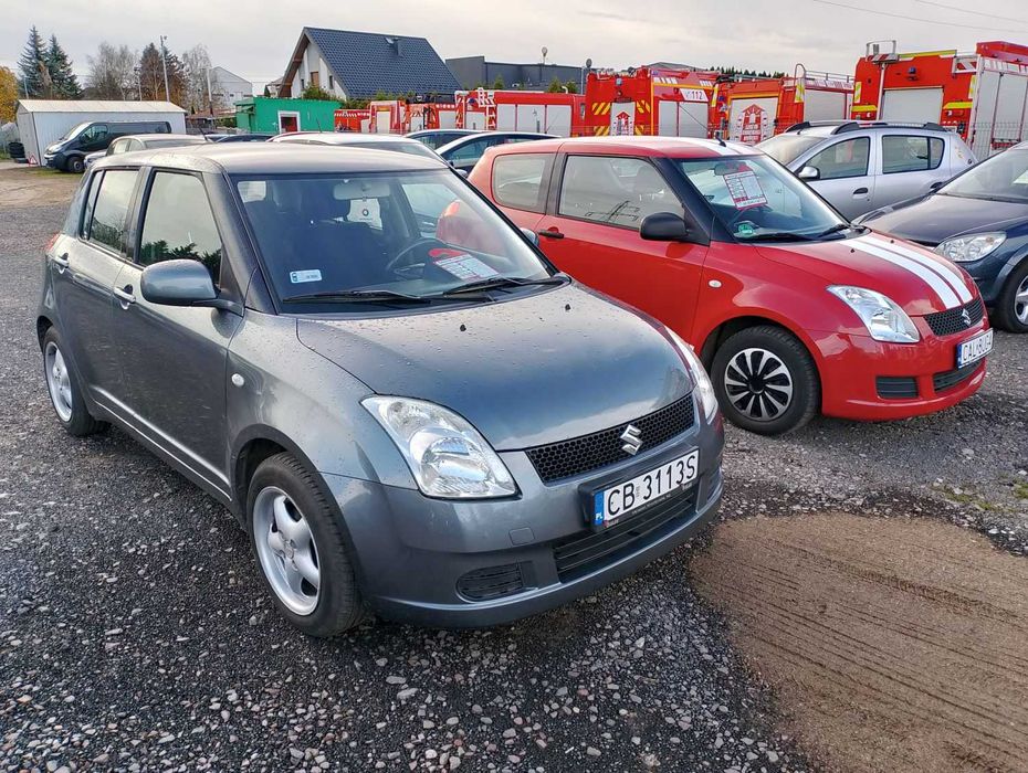 SUZUKI SWIFT 1.3 benzyna 2008r. 2 sztuki Instalacja Gazowa do 2031r.