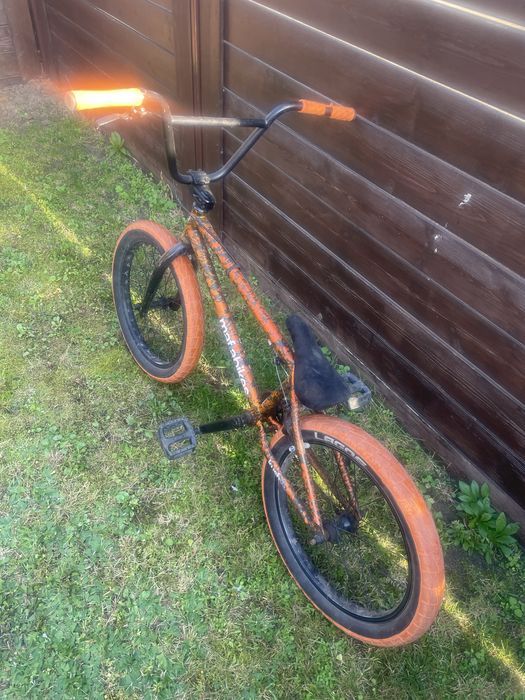 Bmx Mafiabikes Kush2+ 20 orange splat siodełko zamszowe
